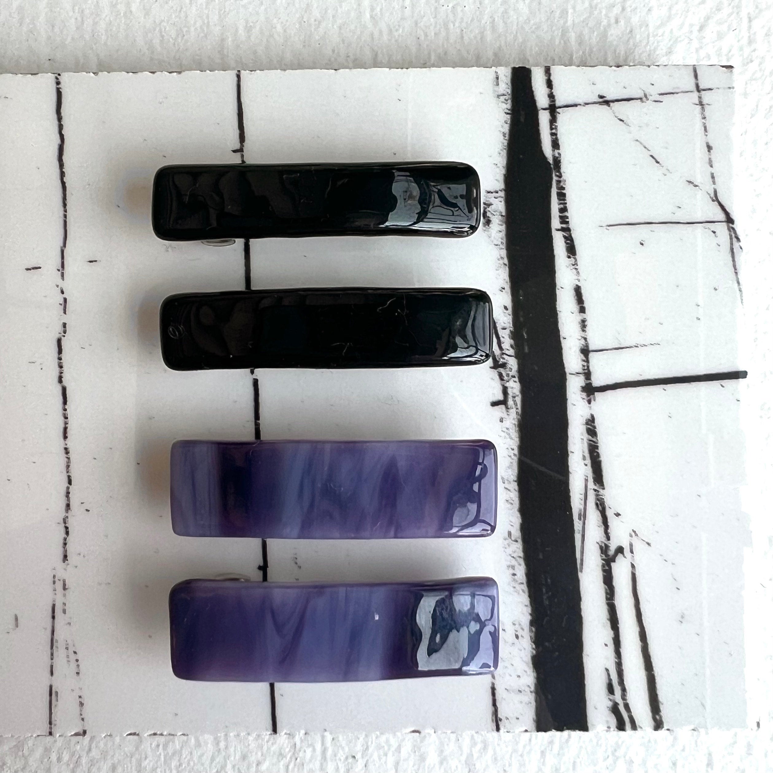 Stain Glass Hair Clips Small Pair Rising Boutique